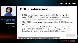 PATINEX 2020: [IP5 Policies and Services 5]USPTO Initiatives: Patent Center