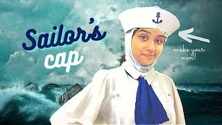 How to make a SAILOR'S CAP | Paper Caps for Costumes, Halloween and Fancy Dresses