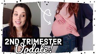 2ND TRIMESTER PREGNANCY UPDATE! | BUMP SHOT, Symptoms, & MIDWIFE (WEEKS 14-27)