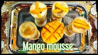 Only 3 Ingredient Mango Mousse Recipe In 15 Minute by MOHUA'Skitchen