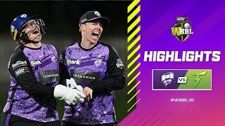 Hurricanes Hold Off Thunder For First Win | Hobart Hurricanes v Sydney Thunder | #WBBL10