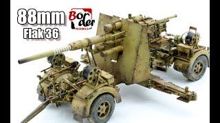 German 88mm Gun Flak 36, Border Model 1/35 The Paint