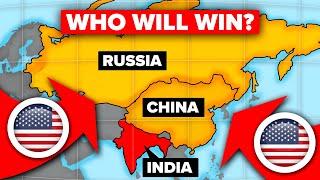 CHINA and RUSSIA vs USA and INDIA - Who Would Win? - Military / Army Comparison