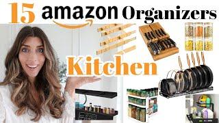 15 Amazon Kitchen Organizers you Need 2024 / Kitchen Organization Ideas and  Essentials