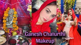 Ganesh Chaturthi Makeup Look 2024 / Indian Festive Makeup Look / Karvachauth 2024 | NehaLovesFashion