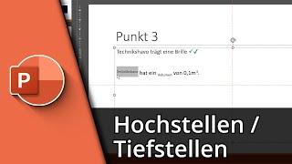 Zeichen hochstellen in Powerpoint (+ Tiefstellen)  Tutorial