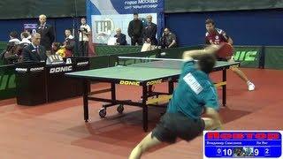 Vladimir SAMSONOV vs LI Yang 1/4 Russian Premier League Playoff Table Tennis