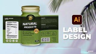 How to Create Label Design in Adobe Illustrator CC 2023 | | illustrator | Label design | Tutorials