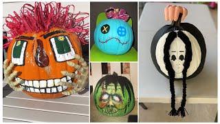 Spooky painted pumpkin ideas | Creating unique halloween decorations | ATTRACTIVE DECOR