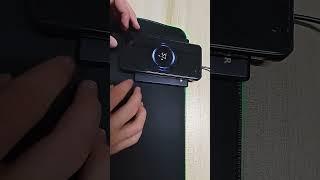 RGB luminous mouse pad with wireless charging