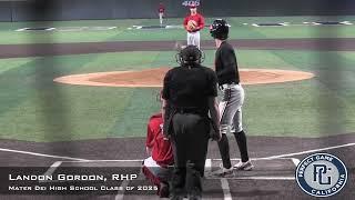 Landon Gordon Prospect Video, RHP, Mater Dei High School Class of 2025