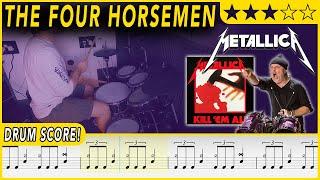 The Four Horsemen - Metallica | DRUM SCORE Sheet Music Play-Along | DRUMSCRIBE