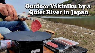 Outdoor Cooking by a Quiet River in Japan - Outdoor Yakiniku