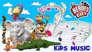 Kids Songs | The Animals at the Zoo - Heroes of the City |  | Car Cartoons | Car Cartoons