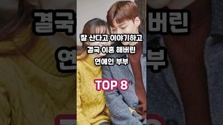 잘 산다고 이야기하고 결국 이혼해버린 연예인 부부 TOP 8