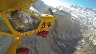 View of the Annapurna via Avia Club Nepal Ultralight Flight