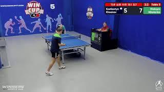 14:00 Кирсанов Константин 2-3 Николенко Максим  стол 5  ЮГ-4  10.08.22