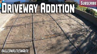 How to Pour a Driveway Addition Part 1 (Setup)