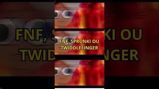 FNF, SPRUNKI OU TUIDDLEFINGER #shorts #fnfmod #fivegames  #fridaynightfunkin #mods #desafiosrítmicos