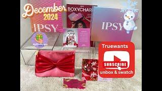 IPSY December 2024 GlamBag & Boxycharm #PR Unboxing & Swatches Informative #giftedbyipsy @ipsy