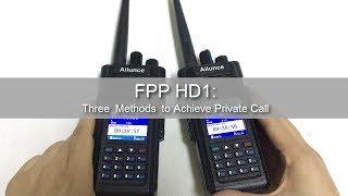 Three Methods to Achieve DMR Private Call