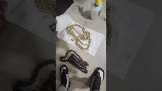 New chain #chain#bike#bikelife#motorcycle#moto#vlog#motovlog#repair#diy#music#gopro#hero#rider#gold