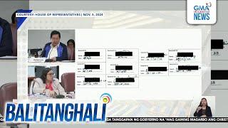 Pagpirma ng isang "Mary Grace Piattos" umano sa resibo ng OVP... | Balitanghali