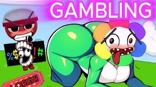 When Dandy and Gigi do a GAMBLING CHALLENGE! | Dandy's World