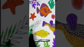 Coloring Amazing Coral Reefs And Sea Fishes #art #coloring #colouringfun