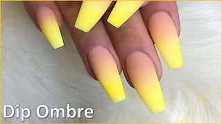 Simple Dipping Ombre with Yellow Color | Tony Huynh