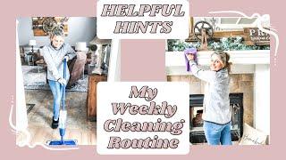 EASY WEEKLY CLEANING SCHEDULE | HELPFUL HINTS FOR A CLEAN HOME