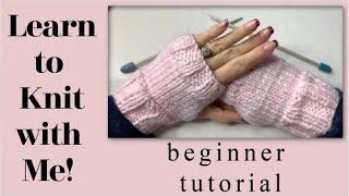   Knitted Fingerless Gloves   Beginner Friendly 