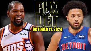 Phoenix Suns vs Detroit Pistons Full Game Highlights - October 11, 2024 | NBA Pre Season