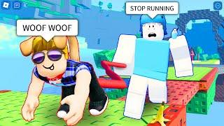 ROBLOX DOG WALK  FUNNY MOMENTS (OBBY)