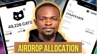 CATS AIRDROP: Allocation WITHDRAWAL RECEIVED on Exchanges || Bitget & ByBit Allocation