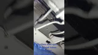 cleaning the indoor powerhead for the ductless mini-split