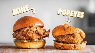 Making The Popeyes Chicken Sandwich At Home, But Better