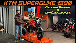 KTM SUPERDUKE 1390 R | Detailed Review & Exhaust Sound | Price ₹22.95 Lac in INDIA