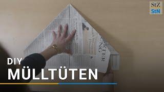 Mülltüte aus Zeitungspapier falten - Eine einfache DIY-Anleitung