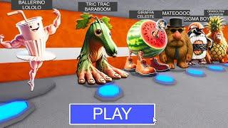 ALL ITALIAN BRAINROT MORPHS! BALLERINO LOLOLO, GIRAFFA CELESTE... in BARRY'S PRISON RUN!