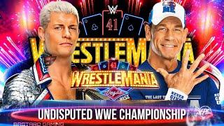 WWE 2K24 | Cody Rhodes VS John Cena - Undisputed WWE Championship | WrestleMania 41