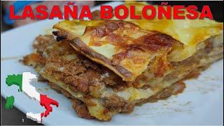 Lasaña Boloñesa | Receta Casera muy fácil | Sabores del Mundo  Lasagna Bolognesa