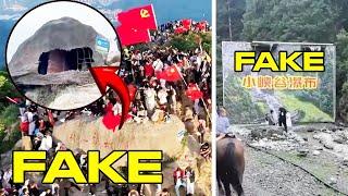 Everything is FAKE in China - FAKE Rocks and FAKE Scenery!