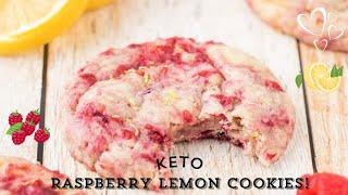 Keto Raspberry Lemon Cookies! Gluten Free!