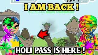 I AM BACK IN MINI MILITIA | HOLI PASS IS HERE !!