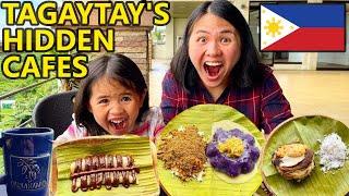 Best HIDDEN CAFES in Tagaytay Philippines! Bibingka & Puto Bumbong | Filipino Coffee & Desserts Tour