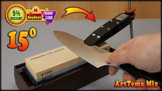 How to sharpen a knife on a wet stone FINDKING to razor sharpness?  Hapstone T2 will help you!