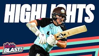 Sibley & Curran Star with Fifties! | Surrey v Durham - Highlights | Vitality Blast 2024