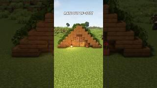 Minecraft rate this out of-10? Starter House  #shorts