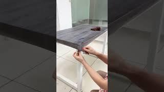 Easy-to-Use Wood Grain Stickers – Quick & Affordable Furniture Makeover part30 #interiordesign #diy